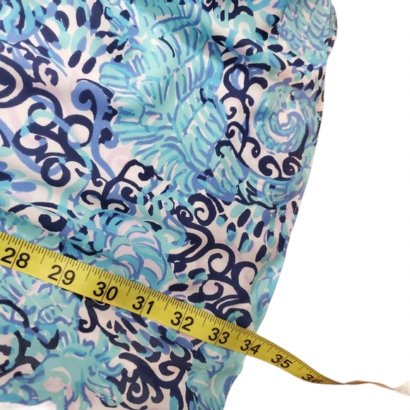 Lilly Pulitzer Marilina Tunic Dress Aqua Spritz… - Picture 12 of 13